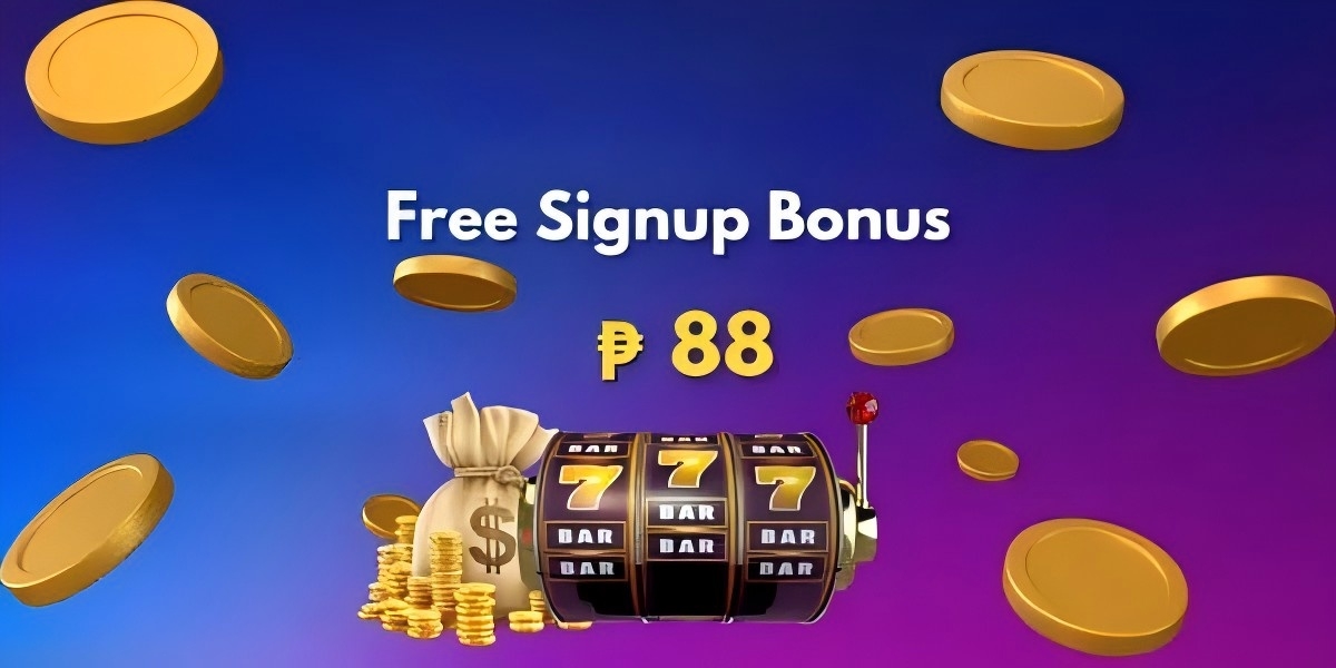 Promotional banner with coins and welcome bonus art for new players